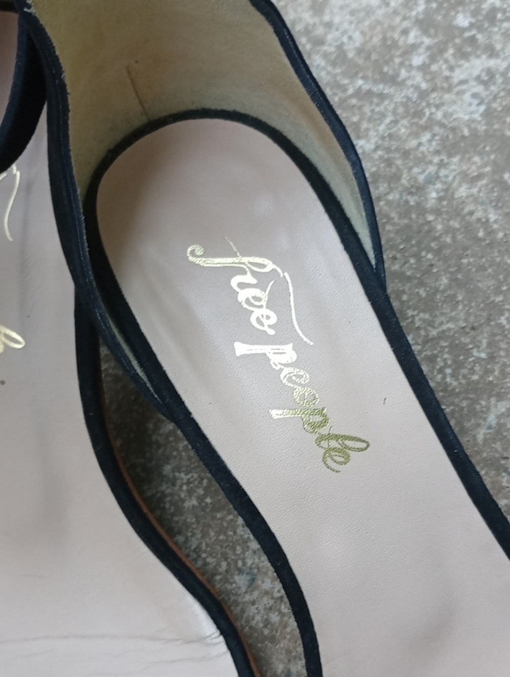 Free People Black Ankle-Strap Heeled Sandals - Picture 2 of 16